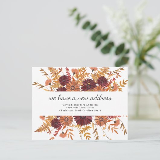 ボホ秋の野草 |お知らせ 案内ポストカード (スタンド正面)