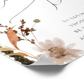 ボホ秋の野草 |このキャンドルバーンズの看板 ポスター (角)