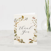 ボホ秋の野草 |さん結婚ありがとう サンキューカード (正面)