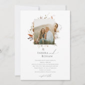 ボホ秋の野草 |フォトフレーム結婚ズ 招待状 (正面)