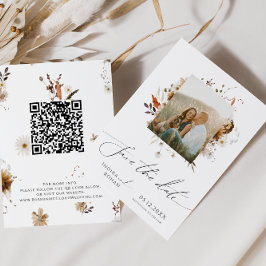 ボホ秋の野草 |フォトフレームQRコード セーブザデート