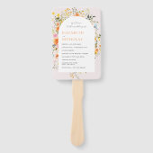 ボホ秋の野草 | フローラ結婚式 プログラム ハンドファン (正面)