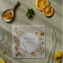 ボホ秋の野草 |ボタニカル結婚ズ スタンダードカクテルナプキン