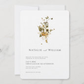 ボホ秋の野草 |ボタニカル結婚ズ 招待状 (正面)