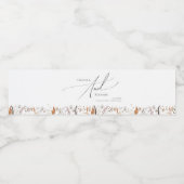 ボホ秋の野草 |水ボトルラベル ペットボトルラベル (シングルラベル)