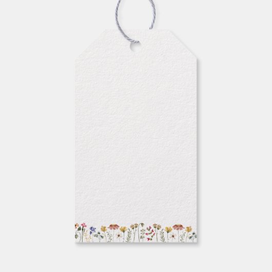 ボホ秋の野草 |結婚へようこそ ギフトタグ (裏面)