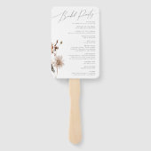 ボホ秋の野草 |結婚式 プログラム ハンドファン (裏面)