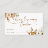 ボホ秋はキャンディーの数を推測 エンクロージャーカード (正面)