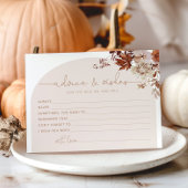 ボホ秋アドバイスとウィッシュブライダルシャワーカード