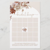 ボホ秋アーチブライダルシャワービンゴゲーム (正面)