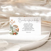 ボホ秋ウッドランドベビーチケット用きのこ本 エンクロージャーカード