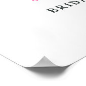 ボホ秋オレンジフローラ水カラーブライダルへようこそ ポスター (角)