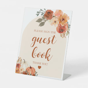 ボホ秋カボチャお願い当てブックサイン 台座サイン