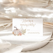 ボホ秋カボチャどのように大きなママの腹の囲い エンクロージャーカード