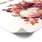 ボホ秋カボチャはベビーシャワーを好む ポスター (角)