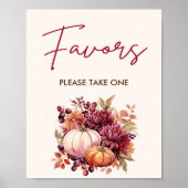 ボホ秋カボチャはベビーシャワーを好む ポスター (正面)