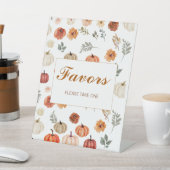 ボホ秋カボチャはベビーシャワーを好む 台座サイン (インサイチュ)