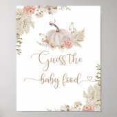 ボホ秋カボチャはベビー食ポスターを推測 ポスター (正面)