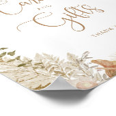 ボホ秋カボチャフローラカードとギフトポスター ポスター (角)