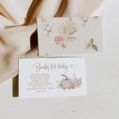 ボホ秋カボチャベビーチケット囲い用ブック エンクロージャーカード