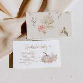 ボホ秋カボチャベビーチケット囲い用ブック エンクロージャーカード