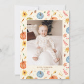 ボホ秋カボチャ写真1日 招待状 (裏面)