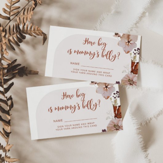 ボホ秋カボチャ大きなママの腹 エンクロージャーカード