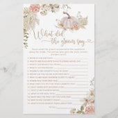 ボホ秋カボチャ新郎は何と言った (正面)