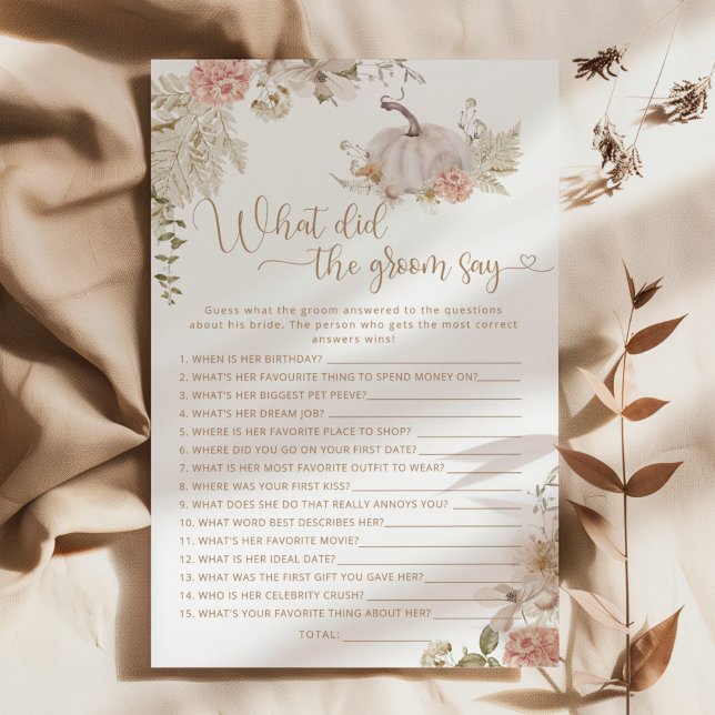 ボホ秋カボチャ新郎は何と言った (クリエイターアップロード済み)