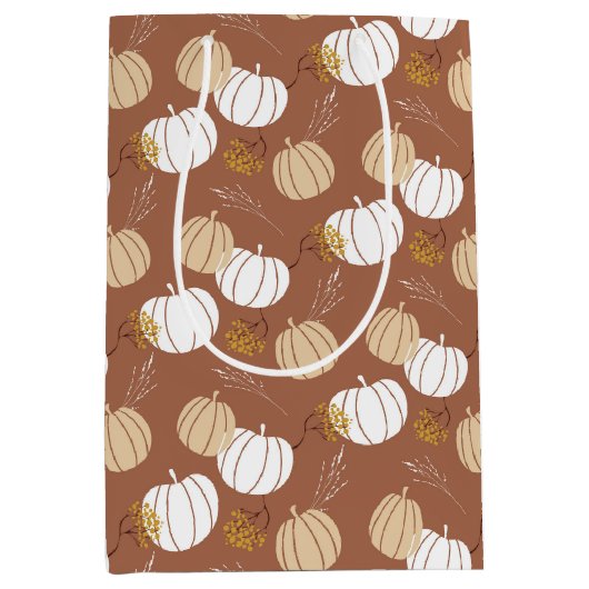 ボホ秋カボチャ ミディアムペーパーバッグ (正面)