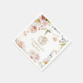 ボホ秋ガールベビーシャワー スタンダードカクテルナプキン (角)
