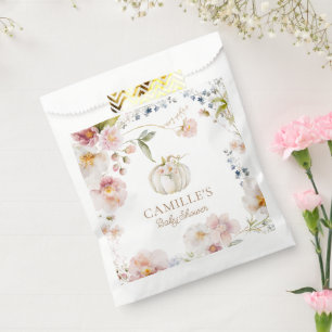 ボホ秋ガールベビーシャワー フェイバーバッグ