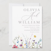 ボホ秋サマーワイルドフラー結婚ズ 招待状 (正面)