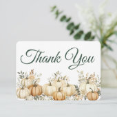 ボホ秋パンプキンサンクスギビングパーティー サンキューカード (スタンド正面)