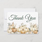 ボホ秋パンプキンサンクスギビングパーティー サンキューカード (正面)