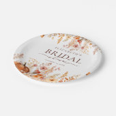 ボホ秋パンプキンブライダルシャワー ペーパープレート (アングル)