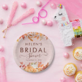 ボホ秋パンプキンブライダルシャワー ペーパープレート (パーティー)