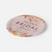 ボホ秋パンプキンブライダルシャワー ペーパープレート (アングル)