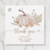 ボホ秋パンプキ感謝していンユーラベル フェイバータグ (正面)