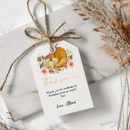 ボホ秋パンプキ感謝していンユー誕生日 ギフトタグ