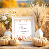 ボホ秋パンプキ離れンあなたのレシピカードはこちら ポスター