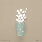 ボホ秋パーソナライズされた赤ちゃんシャワー紙カップ 紙コップ