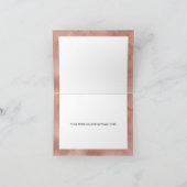 ボホ秋フローラサンキューカード 招待状 (内部)