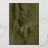 ボホ秋フローラフレ結婚ーム 箔招待状 (裏面)