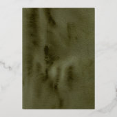 ボホ秋フローラフレ結婚ーム 箔招待状 (裏面)