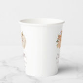 ボホ秋フローラ素朴パンプキンブライダルシャワー 紙コップ (右)