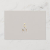 ボホ秋フローラ結婚の詳細カード エンクロージャーカード (裏面)