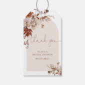 ボホ秋ブライダルシャワーギフトラベル ギフトタグ (正面)