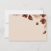 ボホ秋ブライダルシャワーレシピカード (裏面)