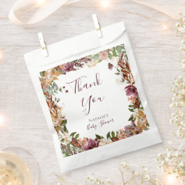 ボホ秋ベビーシャワーお願いバッグ フェイバーバッグ